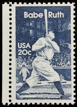 1983 20c Babe Ruth, American Baseball Player Scott 2046 Mint F/VF NH - $0.99