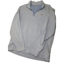 Vineyard Vines Men Pullover 1/4 Zip Sweater Sweatshirt Blue Large L - £15.55 GBP
