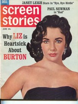 Screen Stories-Liz Taylor-Paul Newman-Pat Boone-June-1963 - £48.86 GBP