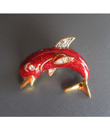 Plainville Stock Co Brooch Dolphin Pin 2000 PS Co New Condition Vintage - $7.77