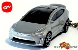 Rare Key Chain Pewter Silver Tesla Model X Tinted Windows Custom Limited Edition - $44.98