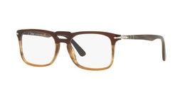 Persol Eyeglasses PO3277V 1136 52mm Black stripped brown / Demo Lens - $89.95