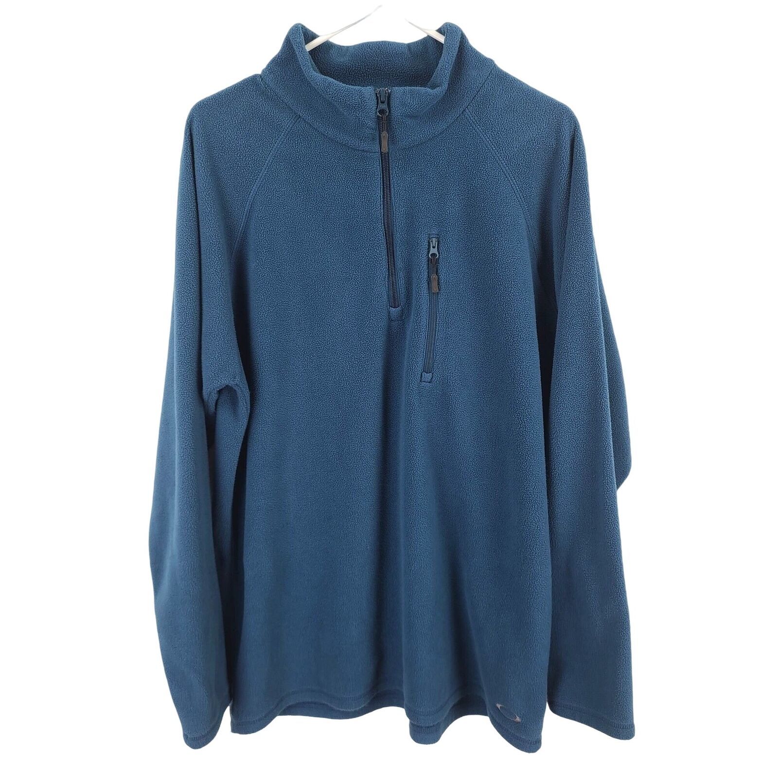 Oakley Quarter Zip Fleece Pullover Jacket Dark Slate Blue Mens Size Large - $16.78