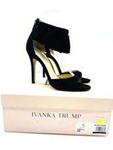 Ivanka Trump Herlle Ruffle Slingback Sandals- Black, US 6M - £20.00 GBP