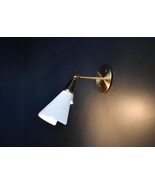 8+Brass Wall Scones Italian Mid Century Wall Fixtures Handmade Sputnik W... - €78,71 EUR
