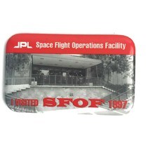 Vintage 1997 JPL SFOF I Visited Space Flight Operations Facility Button ... - $12.16