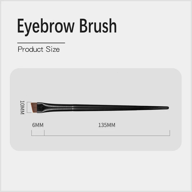  eyebrow inclined flat angled brush makeup tool wooden pole eyeliner eyeshadow eye brow thumb200