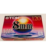 TDK 8mm MP Premium Blank Media Cassette Camcorder Videotape 120 - £7.32 GBP