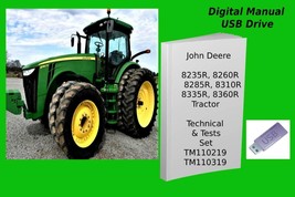 John Deere 8235R 8260R 8285R 8310R 8335R 8360R Repair Tests Manual Set TM110219 - £31.94 GBP