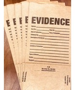 Halloween Kraft Evidence bags (set of 5) - $4.95