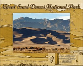 Great Sand Dunes National Park Laser Engraved Wood Picture Frame (5 x 7)  - £24.51 GBP