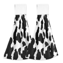 Funny Cow Kitchen Towels, 2Pcs Super Soft Absorbent Hanging Hang Towels Or Dishc - £23.96 GBP