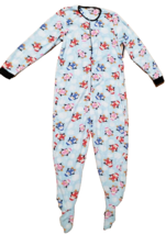 Women&#39;s Winter Penguin Footed Pajamas One Piece Zipper Christmas Large NEW W TAG - £28.28 GBP