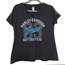 Harley Davidson Graphic T Shirt - Women&#39;s Large - Wisconsin - £14.27 GBP