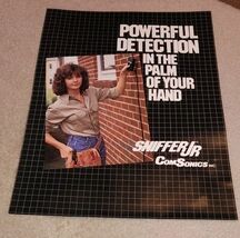 Vintage Com Sonics Sniffer Jr Advertising Page Single Brochure Flyer - $19.99