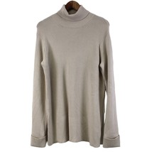 41Hawthorn Plus Size 2X Tatum Ribbed Turtleneck Sweater Minimalist Neutral - £23.05 GBP