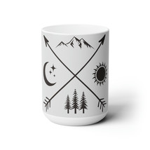 15oz Personalized Ceramic Mug: Nature&#39;s Elements Design - £16.20 GBP