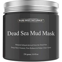 Natural Dead Sea Mud Mask Facial Skin Cleanser Unblock Pores Clean Out Toxins  - £23.72 GBP+