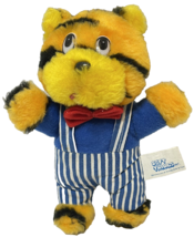 Vintage Soft Things Small Plush Tiger with Outfit and Bow Tie 7.5 Inches - £13.06 GBP