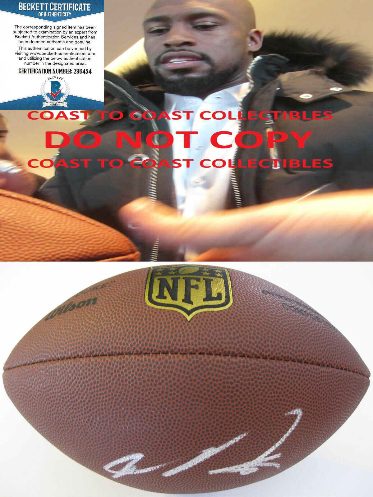 Sio Moore, Oakland Raiders, Uconn, Signed, Autographed, NFL Football, a COA with the Proof Photo of Sio Signing the Football Will Be Included Sio Moore, Oakland Raiders, Uconn, Signed, Autographed, NFL Football, a COA with the Proof Photo of Sio Signing the Football Will Be Included