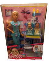 Barbie Baby Doctor Playset Doll, Two Babies - You Can Be Anything 2010 M... - £15.20 GBP
