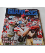 NEW YORK GIANTS OFFICIAL GAME PROGRAM 2005 JEREMY SHOCKEY COVER ISSUE VS... - $14.95