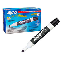 Expo Dry Erase Chisel Tip Whiteboard Marker 12pk - Black - £40.71 GBP