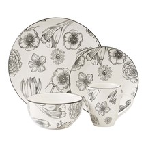 Porcelain Elegance 16 Piece Dinnerware Set Service for 4 - $71.77