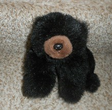 11&quot; Vintage 1996 Ty Paws Black Polar Bear Teddy Stuffed Animal Plush Toy Classic - £18.98 GBP