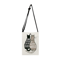 Women Shoulder Bags Kawaii Anime Cat Print Design Female Crossbody Bag Soft Flan - £13.66 GBP