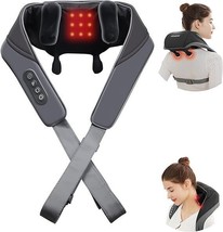 Hemsoe Neck Massager with Heat I Back and Shoulder Massager I Pain Relief/Relax - £25.74 GBP