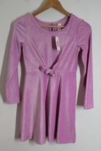 NWT Justice 10 Pink Corduroy Stretch Knot Front Dress - £15.94 GBP