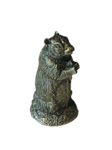 Franklin Mint Jane Lunger Pewter Woodland Animal Miniature Figurine Wood... - $23.71