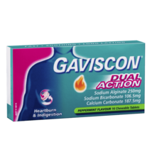 Gaviscon Dual Action 16 Chewable Tablets – Peppermint - $70.92