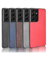 PU Calf Leather Samsung S21 Plus Phone Case Phone Protection Cover - $31.50 CAD