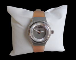 Lucky You Lucky Brand Silver Pink Gel Strap Analog Wrist Watch Womens NEEDS BATT - £15.49 GBP