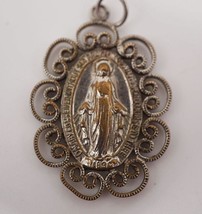Mary Conceived Sans Religieux Médaillon Pendentif En - $36.56