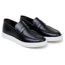 Belvedere Elliot Penny Loafer Walking Sneaker Italian Leather Black image 3