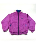 Vintage 80s Patagonia Nylon Lightweight Jacket Womens 14 Purple Fleece L... - £63.87 GBP