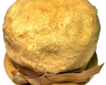 Vintage Merrimac Merri Soie Felt Fur Hat Mohair Wool Gorgeous Golden Yel... - $29.99