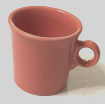 Fiesta Peach HLC USA Vintage 80s Stoneware Tea Coffee O Ring Handle Mug 3.5&quot; - £9.29 GBP