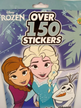 Disney Elsa Frozen 150 Stickers Kids Puffy Glitter Foil Glossy Sticker Book 3+ - £6.39 GBP