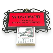 1986 87 Windsor Canadian Whiskey New Old Stock Calendar Bar Sign  Ultra ... - £18.04 GBP