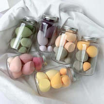 7 PCS Makeup Sponges Beauty Egg Makeup Puff Wet Dry Dual Use Makeup Tool Set Cos - £14.62 GBP