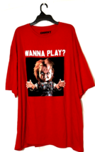 Childs Play Chucky Red Wanna Play Graphic T-Shirt Mens Size 5XL - $17.82