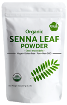 Organic Senna Leaf Powder (Cassia angustifolia), herbal laxative  8,16 oz  - £48.06 GBP