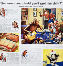 1947 Borden Dairy Advertisement Elsie The Cow Cheese Ice Cream Vintage D... - $29.99