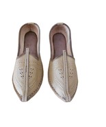 Men Shoes Indian Handmade Mojaries Leather Espadrilles Khussa Jutties US 7  - £43.82 GBP