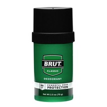 Brut Deodorant 2.25 Ounce Round Solid Classic (66ml) (6 Pack) - £31.96 GBP