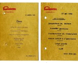 Ciro Restaurant Diner Menus 1940 Corrientes 561 Buenos Aires Argentina - $17.80